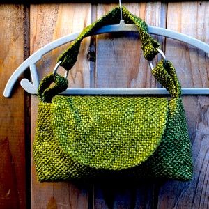 Green purse.